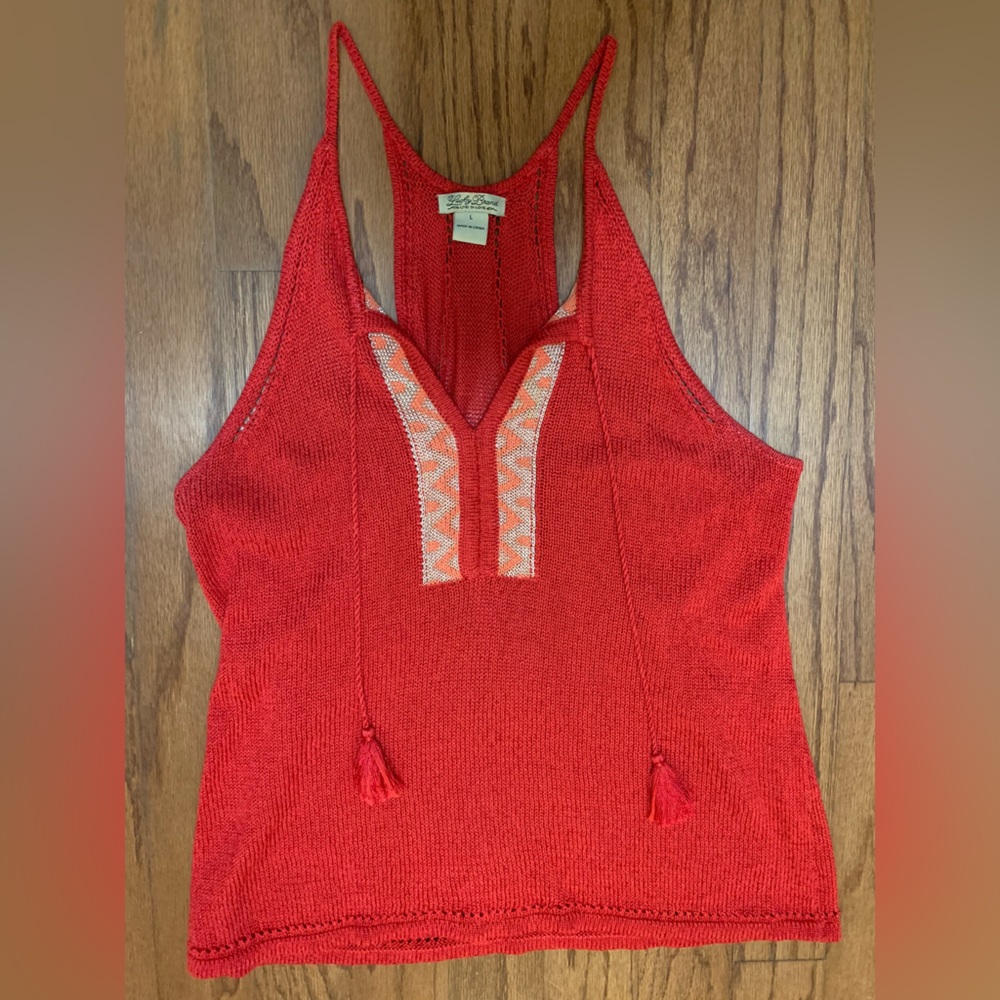 Lucky Brand Racer Back Sweater